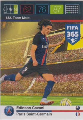 Adrenalyn FIFA 365 #132 Edinson Cavani