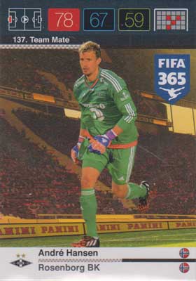Adrenalyn FIFA 365 #137 Andre Hansen