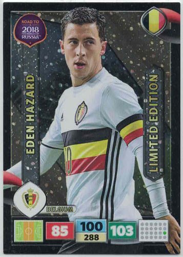 Panini Road To World Cup Russia 2018 XXL Eden Hazard - Belgium (Stort kort)
