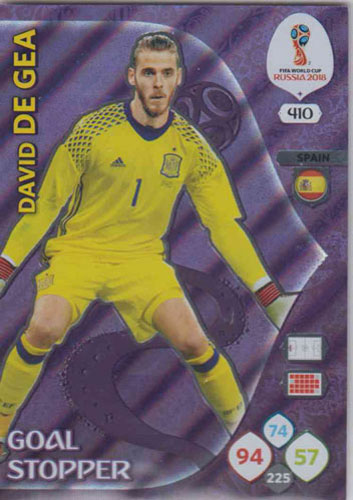 Adrenalyn World Cup 2018 #410 David De Gea (Spain)