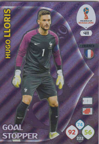 Adrenalyn World Cup 2018 #411 Hugo Lloris (France)