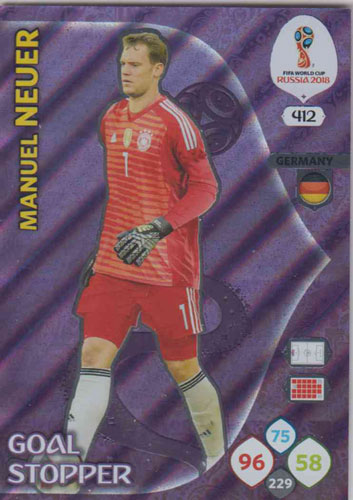 Adrenalyn World Cup 2018 #412 Manuel Neuer (Germany)