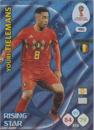 Adrenalyn World Cup 2018 #416 Youri Telemans (Belgium)