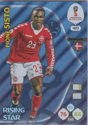 Adrenalyn World Cup 2018 #419 Pione Sisto (Demark)