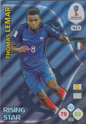 Adrenalyn World Cup 2018 #423 Thomas Lemar (France)