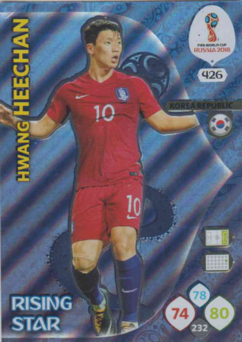 Adrenalyn World Cup 2018 #426 Hwang Hee-Chan (Korea Republic)