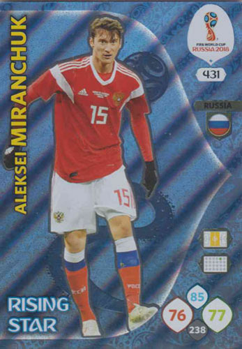Adrenalyn World Cup 2018 #431 Aleksei Miranchuk (Russia)