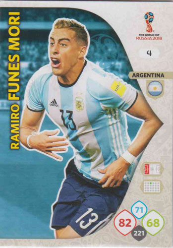 Adrenalyn World Cup 2018 #004 Ramiro Funes Mori (Argentina)