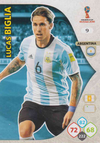 Adrenalyn World Cup 2018 #009 Lucas Biglia (Argentina)