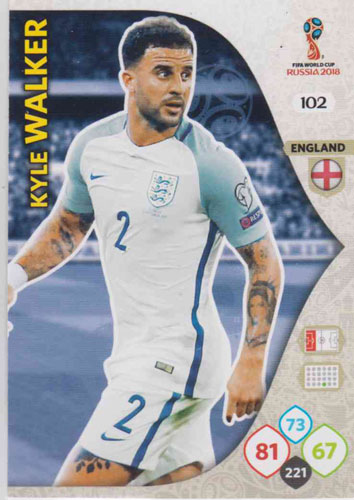 Adrenalyn World Cup 2018 #102 Kyle Walker (England)