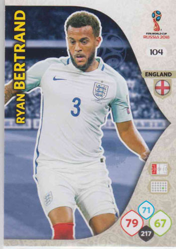Adrenalyn World Cup 2018 #104 Ryan Bertrand (England)