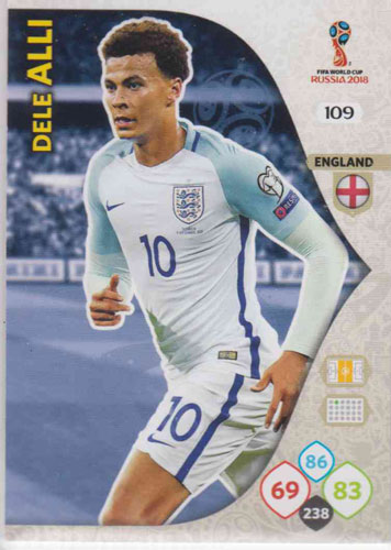 Adrenalyn World Cup 2018 #109 Dele Alli (England)