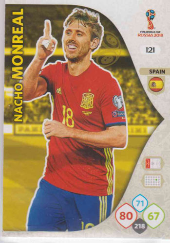 Adrenalyn World Cup 2018 #121 Nacho Monreal (Spain)