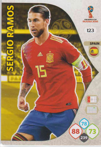 Adrenalyn World Cup 2018 #123 Sergio Ramos (Spain)