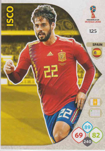 Adrenalyn World Cup 2018 #125 Isco (Spain)