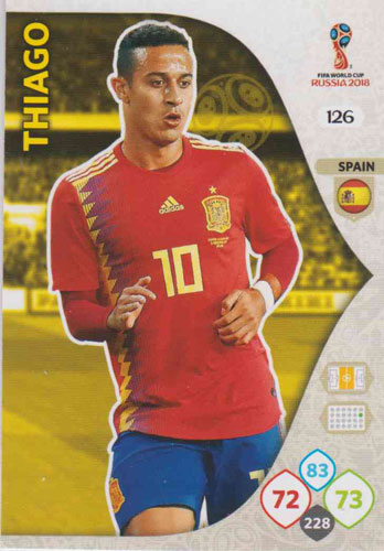 Adrenalyn World Cup 2018 #126 Thiago Silva (Spain)