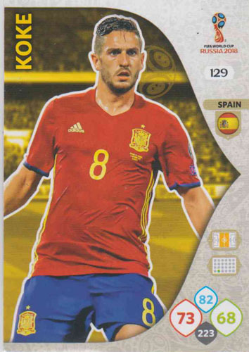 Adrenalyn World Cup 2018 #129 Koke (Spain)