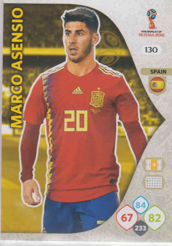 Adrenalyn World Cup 2018 #130 Marco Asensio (Spain)