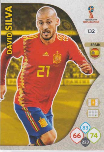 Adrenalyn World Cup 2018 #132 David Silva (Spain)