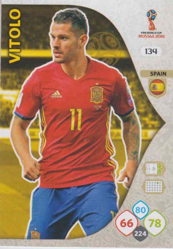 Adrenalyn World Cup 2018 #134 Vitolo (Spain)