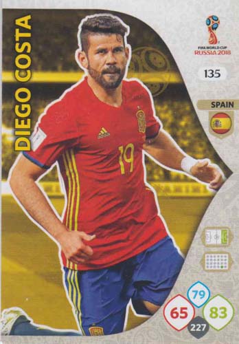 Adrenalyn World Cup 2018 #135 Diego Costa (Spain)