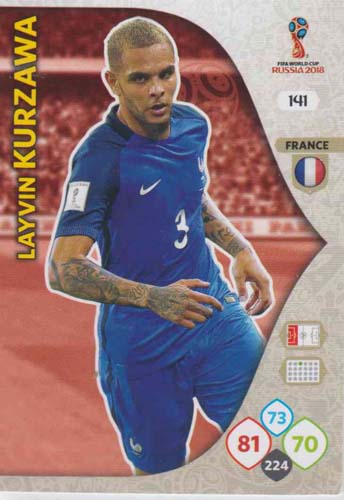 Adrenalyn World Cup 2018 #141 Layvin Kurzawa (France)