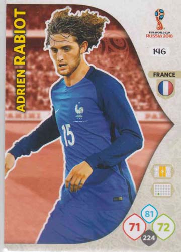 Adrenalyn World Cup 2018 #146 Adrien Rabiot (France)