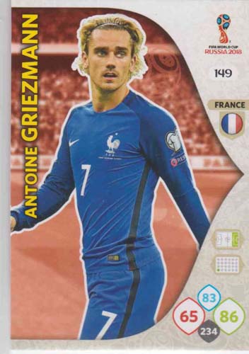 Adrenalyn World Cup 2018 #149 Antoine Griezmann (France)