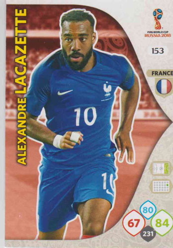 Adrenalyn World Cup 2018 #153 Alexandre Lacazette (France)
