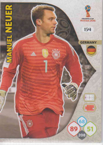 Adrenalyn World Cup 2018 #154 Manuel Neuer (Germany)