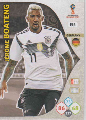 Adrenalyn World Cup 2018 #155 Jerome Boateng (Germany)