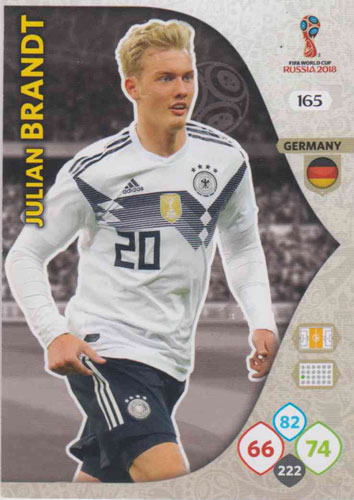 Adrenalyn World Cup 2018 #165 Julian Brandt (Germany)