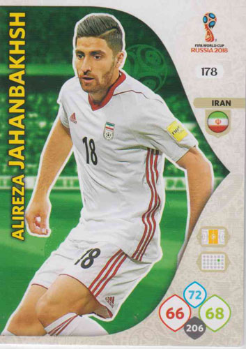 Adrenalyn World Cup 2018 #178 Alireza Jahanbaksh (Iran)