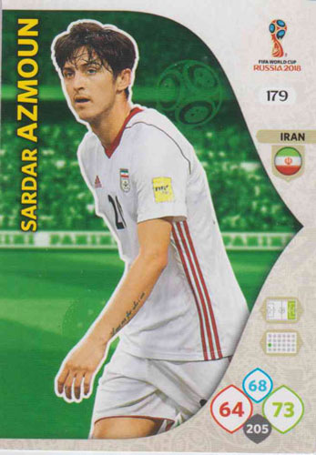 Adrenalyn World Cup 2018 #179 Sardar Azmoun (Iran)