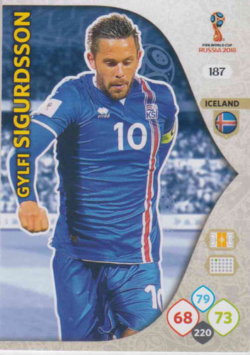 Adrenalyn World Cup 2018 #187 Gylfi Sigurdsson (Iceland)