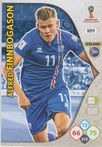 Adrenalyn World Cup 2018 #189 Alfred Finnbogason (Iceland)