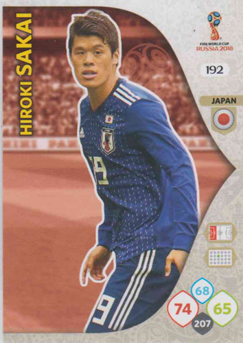 Adrenalyn World Cup 2018 #192 Hiroki Sakai (Japan)