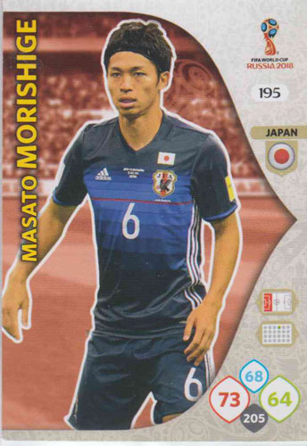 Adrenalyn World Cup 2018 #195 Masato Morishige (Japan)