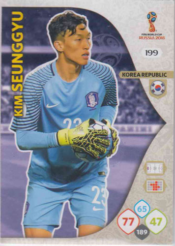 Adrenalyn World Cup 2018 #199 Kim Seung-Yu (Korea Republic)
