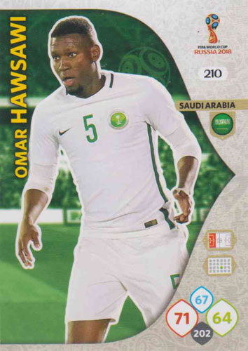 Adrenalyn World Cup 2018 #210 Omar Hawsawi (Saudi Arabia)