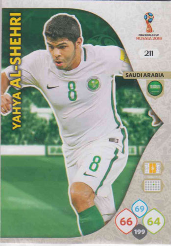 Adrenalyn World Cup 2018 #211 Yahya Al-Shehri (Saudi Arabia)