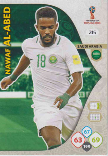 Adrenalyn World Cup 2018 #215 Nawaf Al-Abed (Saudi Arabia)