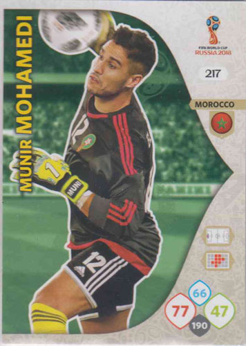 Adrenalyn World Cup 2018 #217 Munir Mohamedi (Morocco)