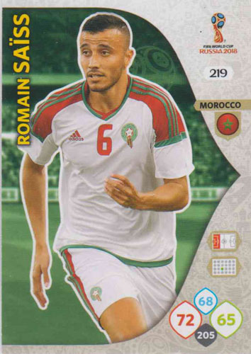 Adrenalyn World Cup 2018 #219 Romain Saiss (Morocco)