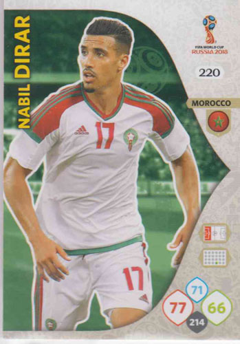 Adrenalyn World Cup 2018 #220 Nabil Dirar (Morocco)
