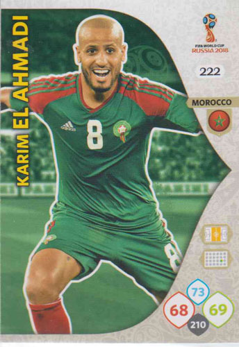 Adrenalyn World Cup 2018 #222 Karim El Ahmadi (Morocco)