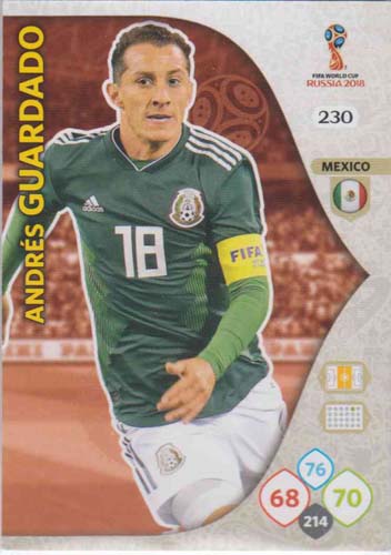 Adrenalyn World Cup 2018 #230 Andres Guardado (Mexico)