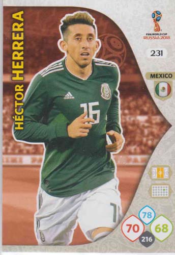 Adrenalyn World Cup 2018 #231 Hector Herrera (Mexico)