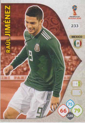 Adrenalyn World Cup 2018 #233 Raul Jimenez (Mexico)