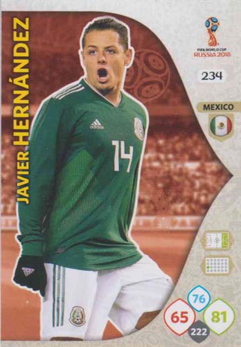 Adrenalyn World Cup 2018 #234 Javier Hernandez (Mexico)